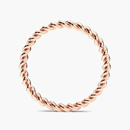 Obrączka partnerska Sign of Love®: różowe złoto, okrągła, 1,6mm